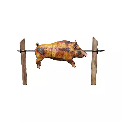 Roast Feast food 3D model 2