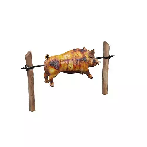 Roast Feast food 3D model 4