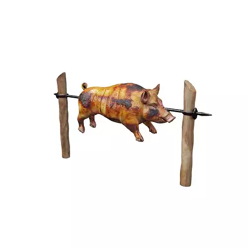 Roast Feast food 3D model 6