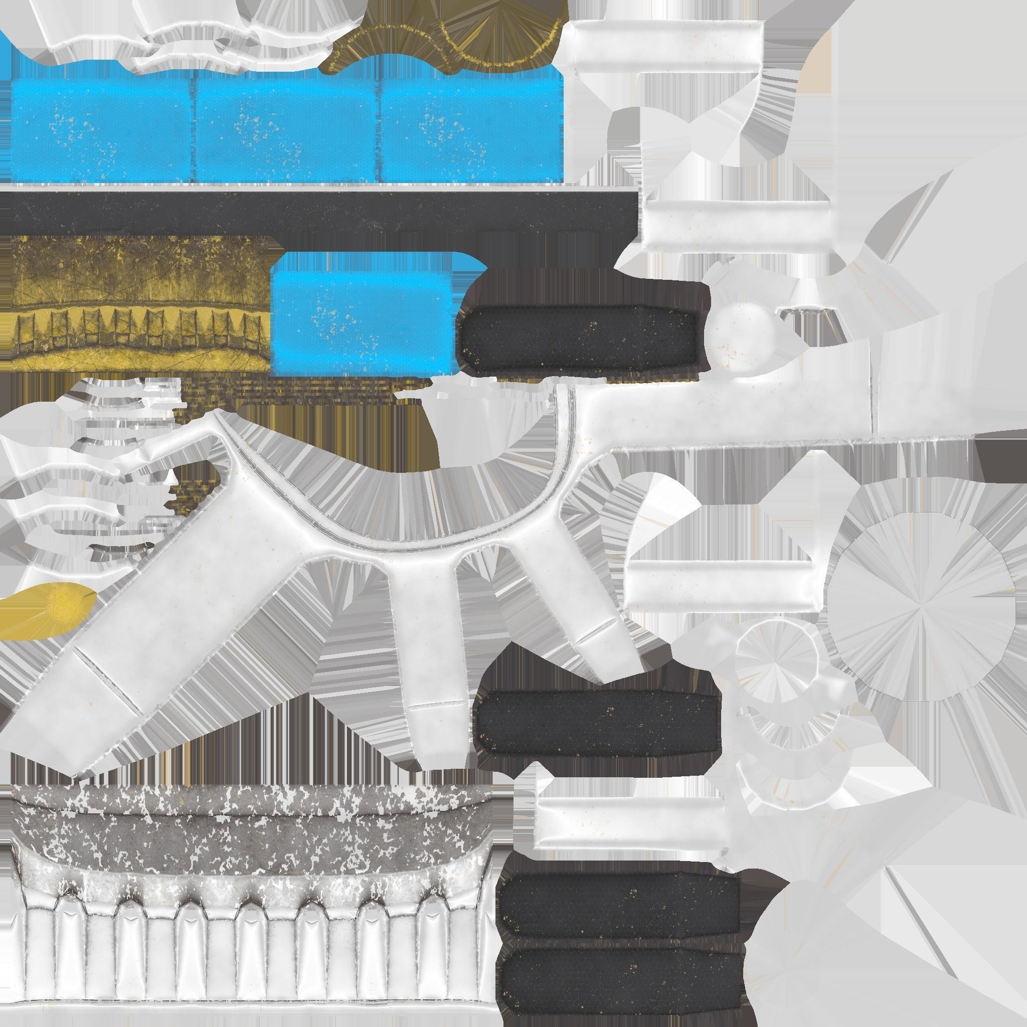 Large Sci-Fi Fuel Cell Low-poly 3D model_2