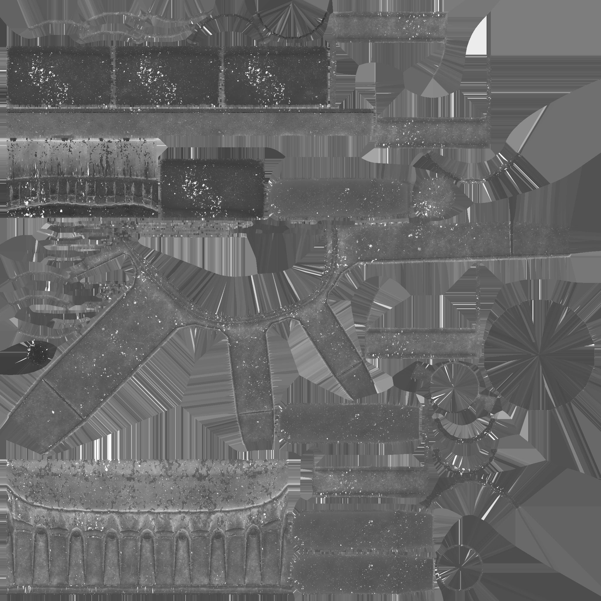 Large Sci-Fi Fuel Cell Low-poly 3D model_6