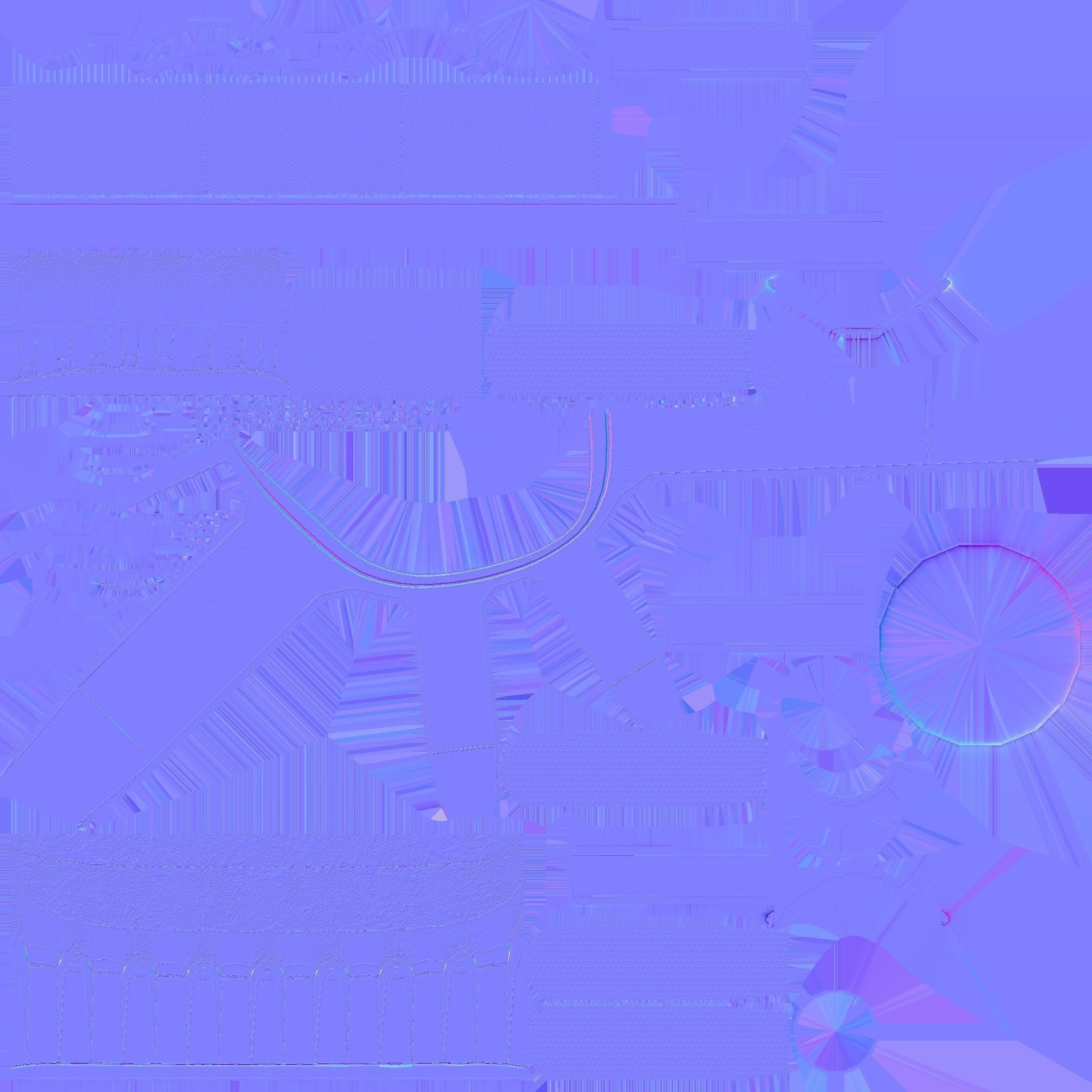 Large Sci-Fi Fuel Cell Low-poly 3D model_8