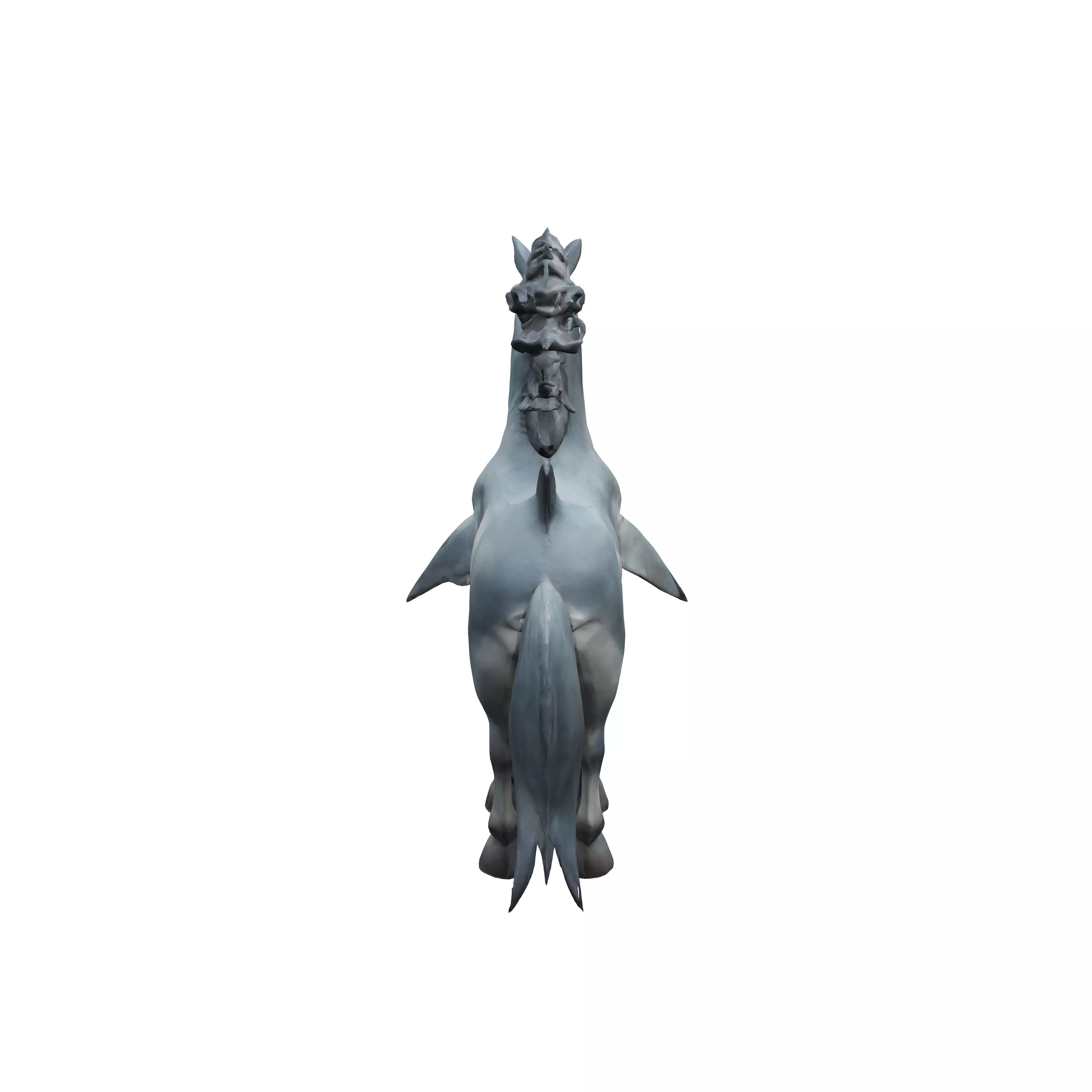 Shark horse hybrid 3D model