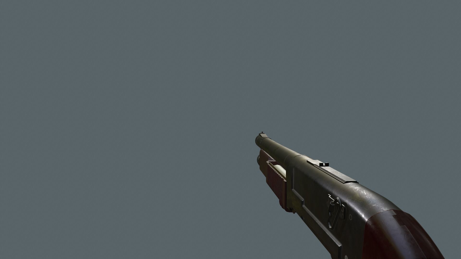 KC-23 shotgun Low-poly 3D model_1