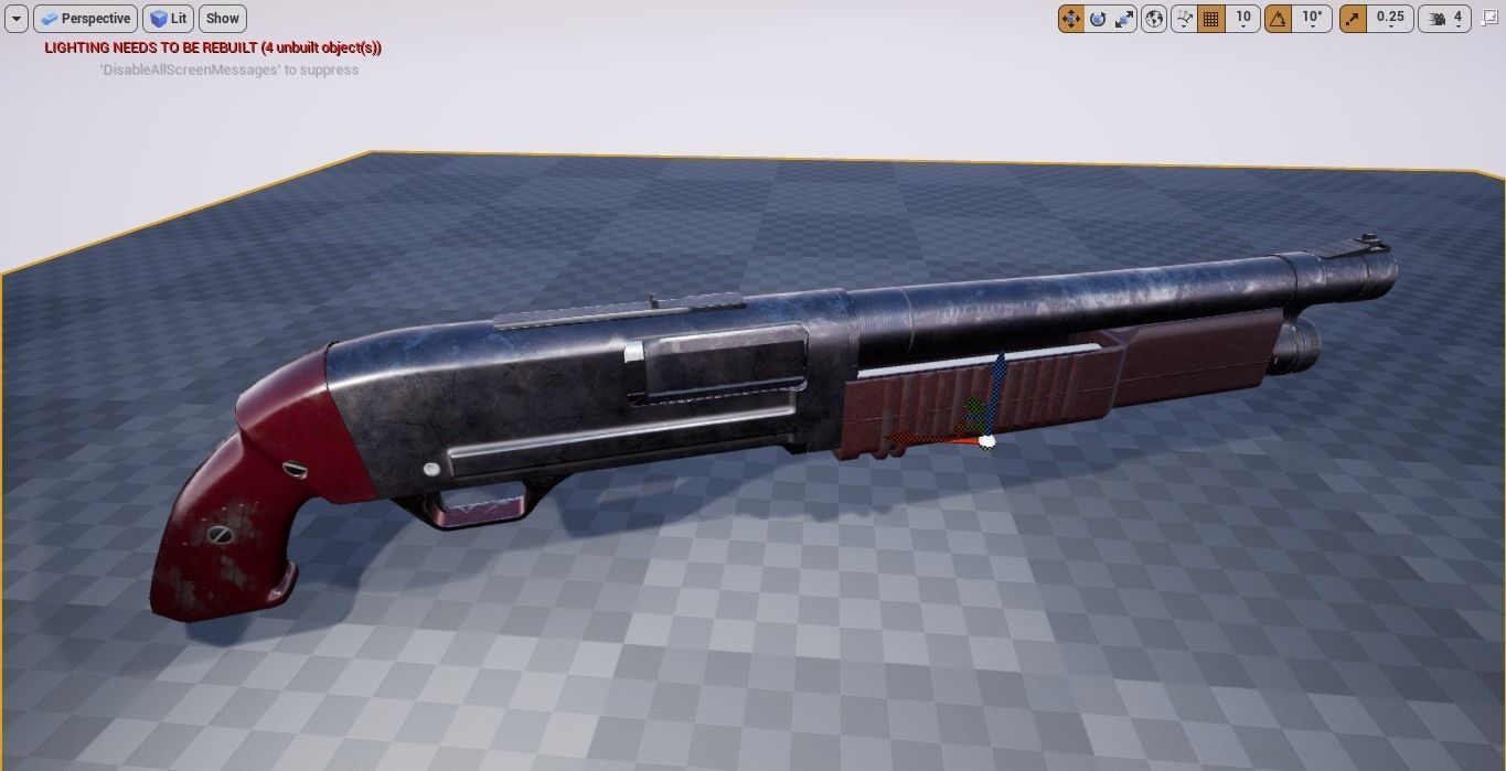 KC-23 shotgun Low-poly 3D model_3