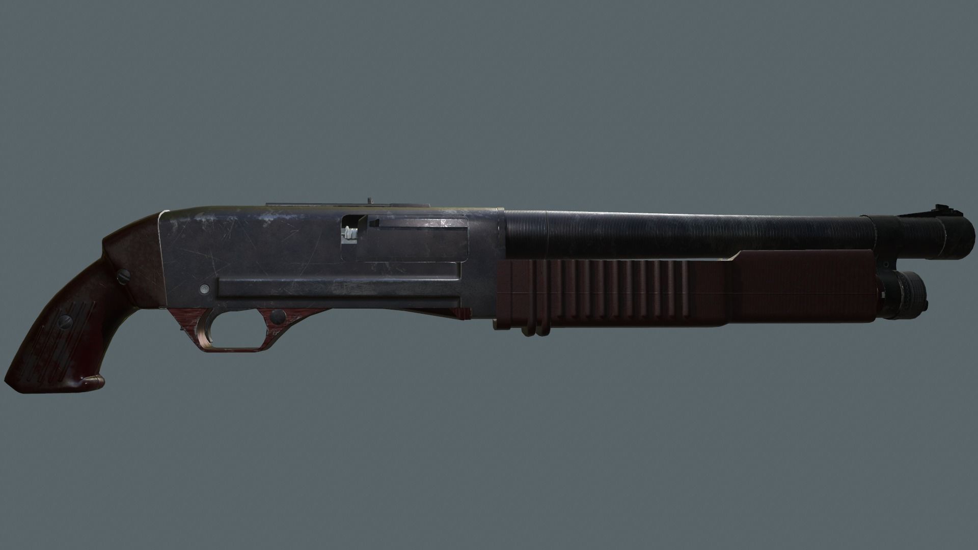 KC-23 shotgun Low-poly 3D model_7
