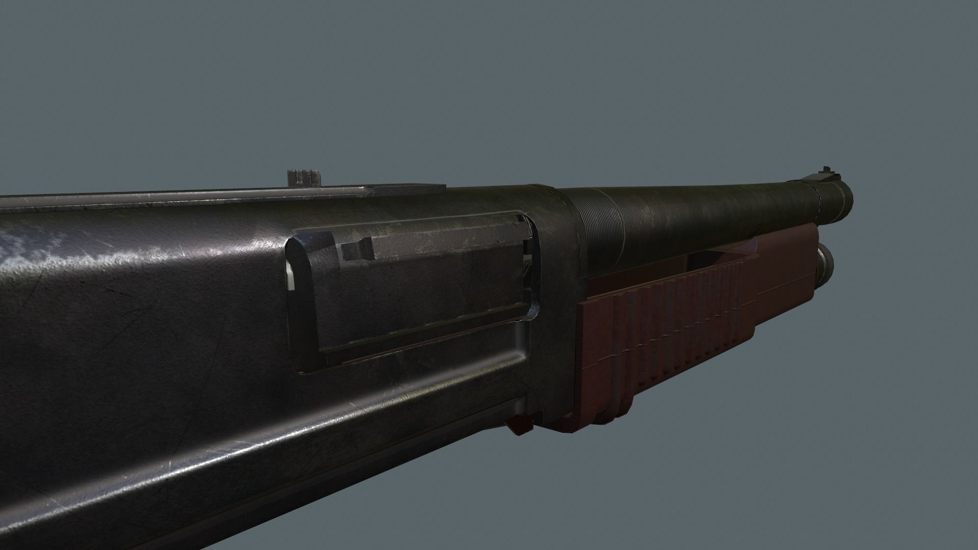 KC-23 shotgun Low-poly 3D model_17