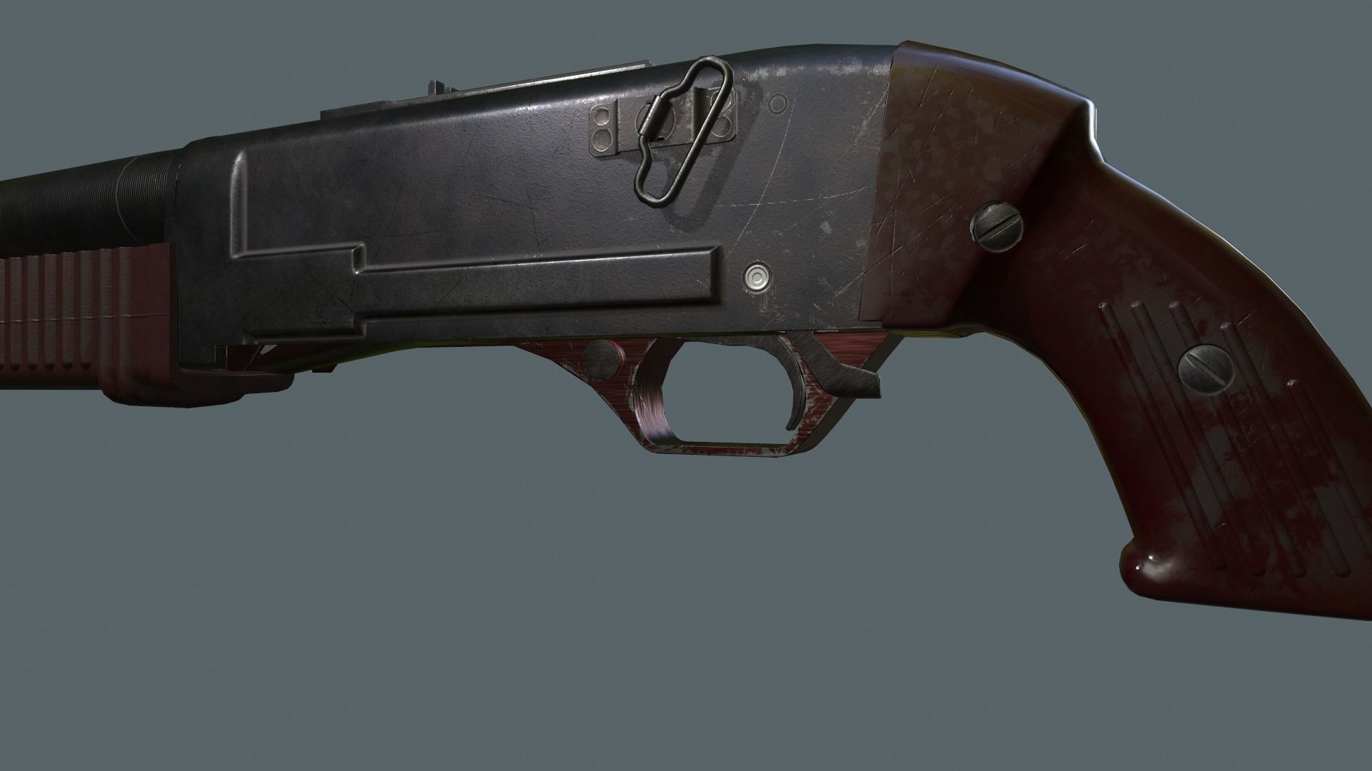 KC-23 shotgun Low-poly 3D model_9