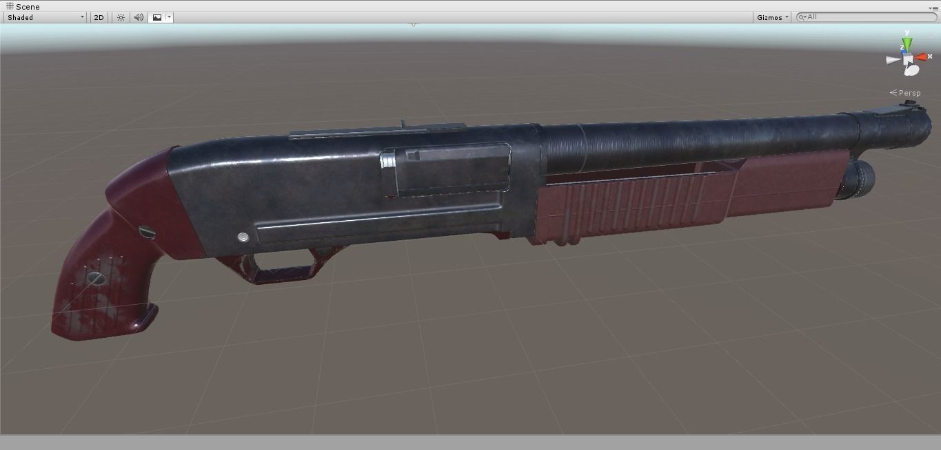 KC-23 shotgun Low-poly 3D model_4