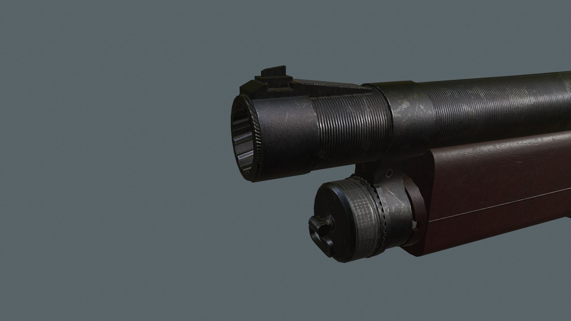 KC-23 shotgun Low-poly 3D model_10