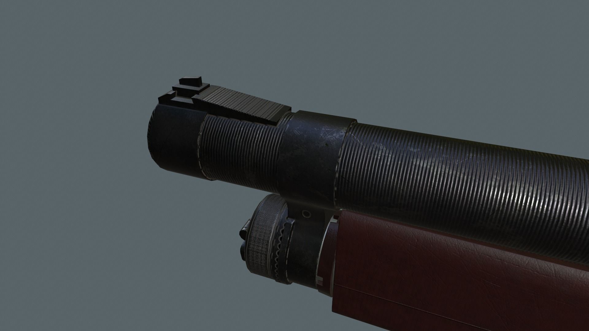 KC-23 shotgun Low-poly 3D model_11