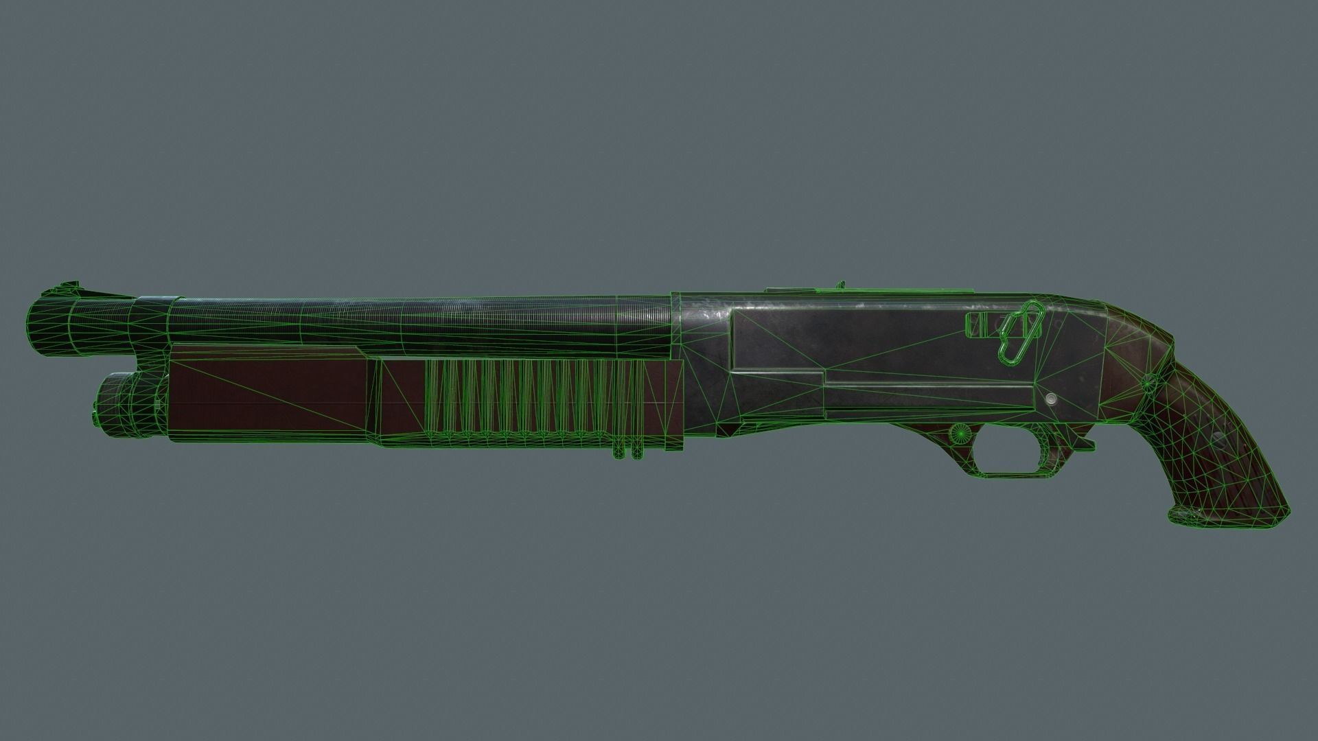KC-23 shotgun Low-poly 3D model_6