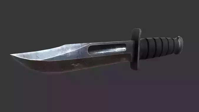 Kabar Combat Knife Low-poly 3D model
