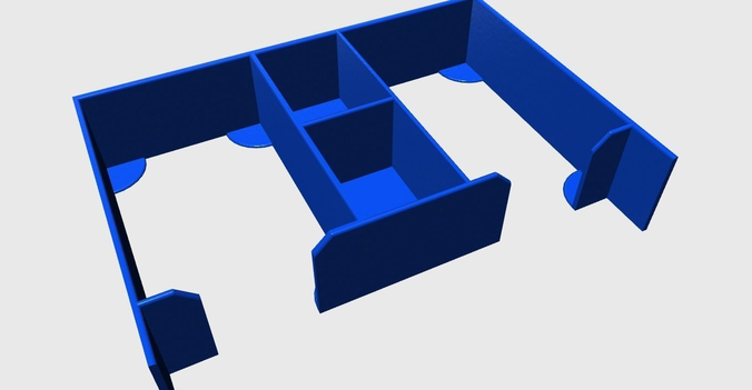 Inside box for Dungeon Raiders  3D print model