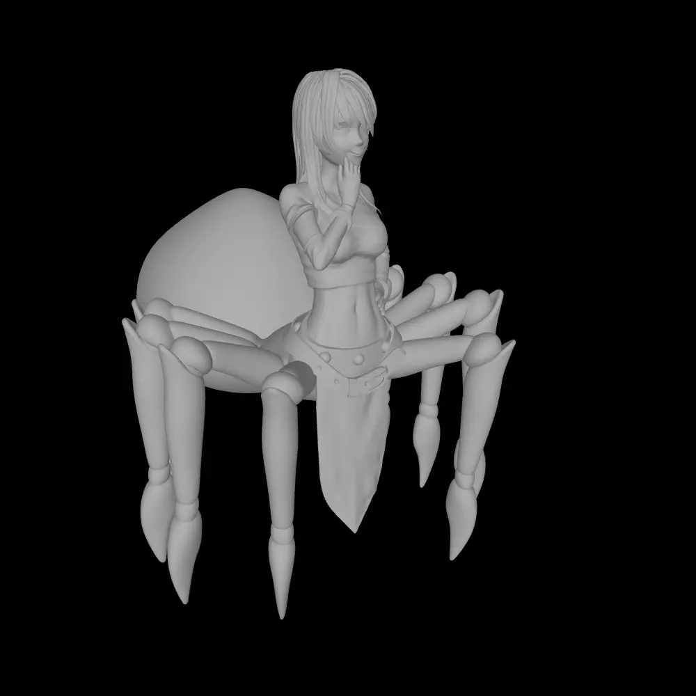 Rachnera Arachnera Spider Monster Musume Arachne Anime Manga 3D print model