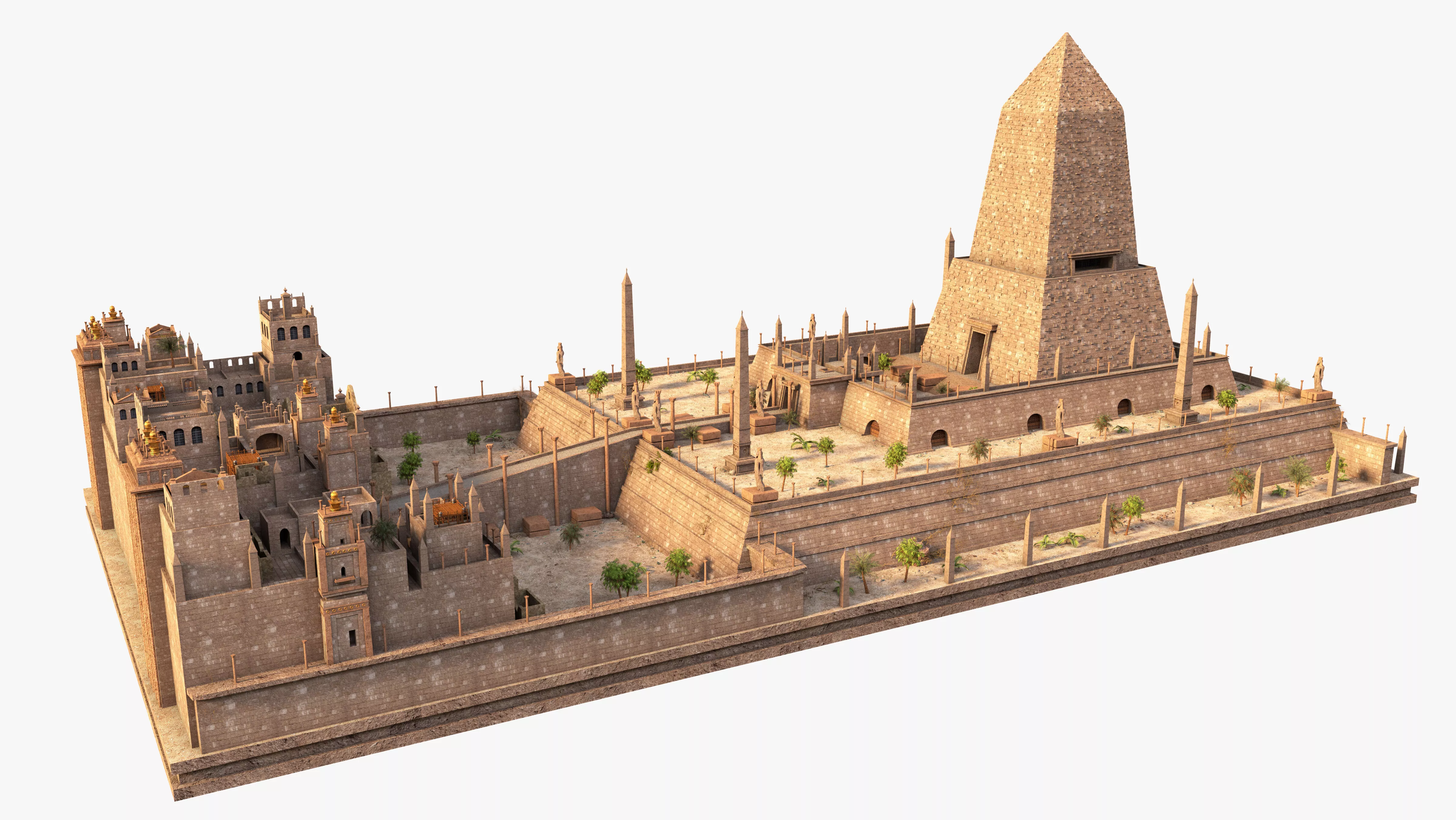Solar Temple Abu Gorab 3D model