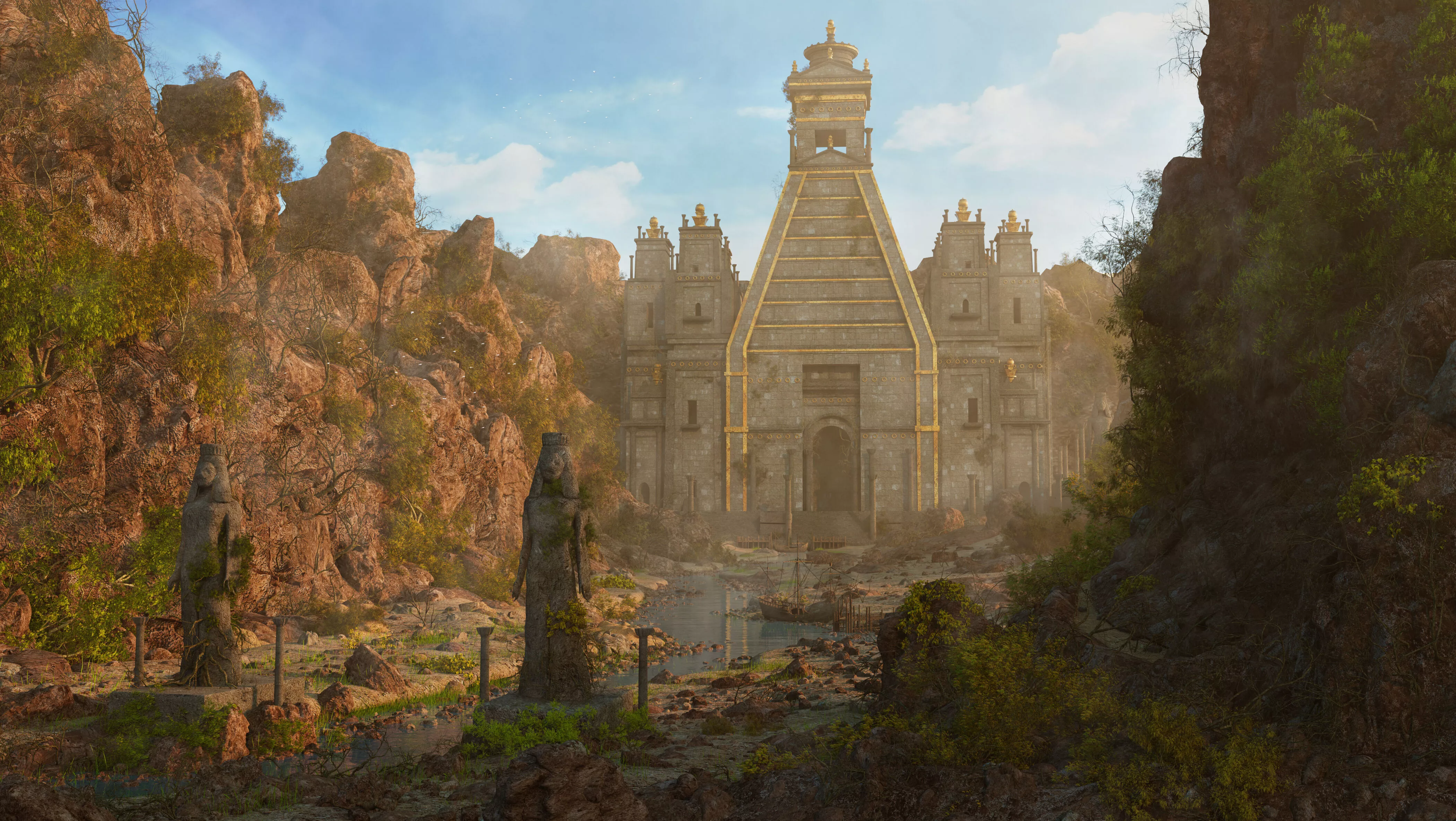 Pyramid Temple environment 3D model