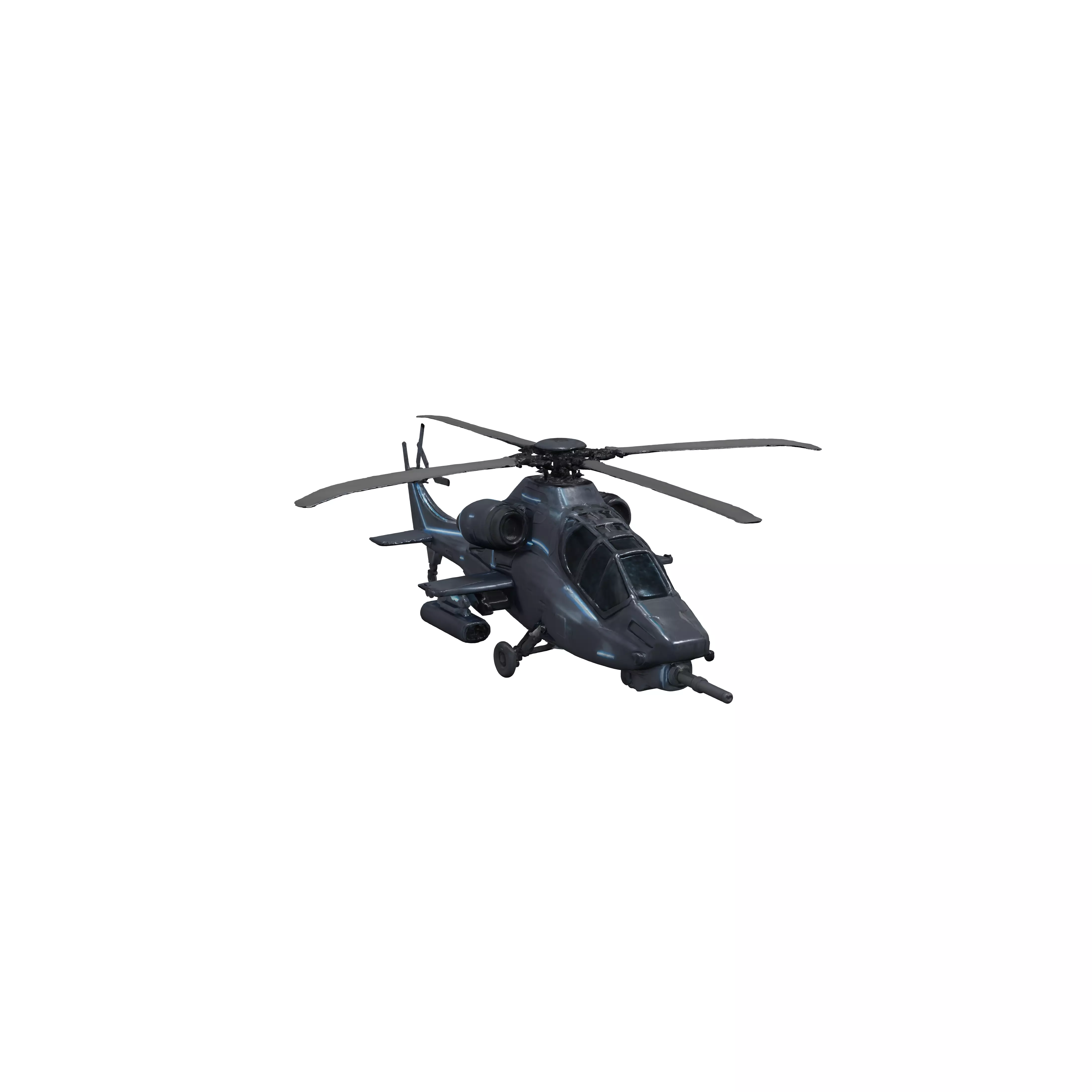 Futuristic Stealth Helicopter 3D model