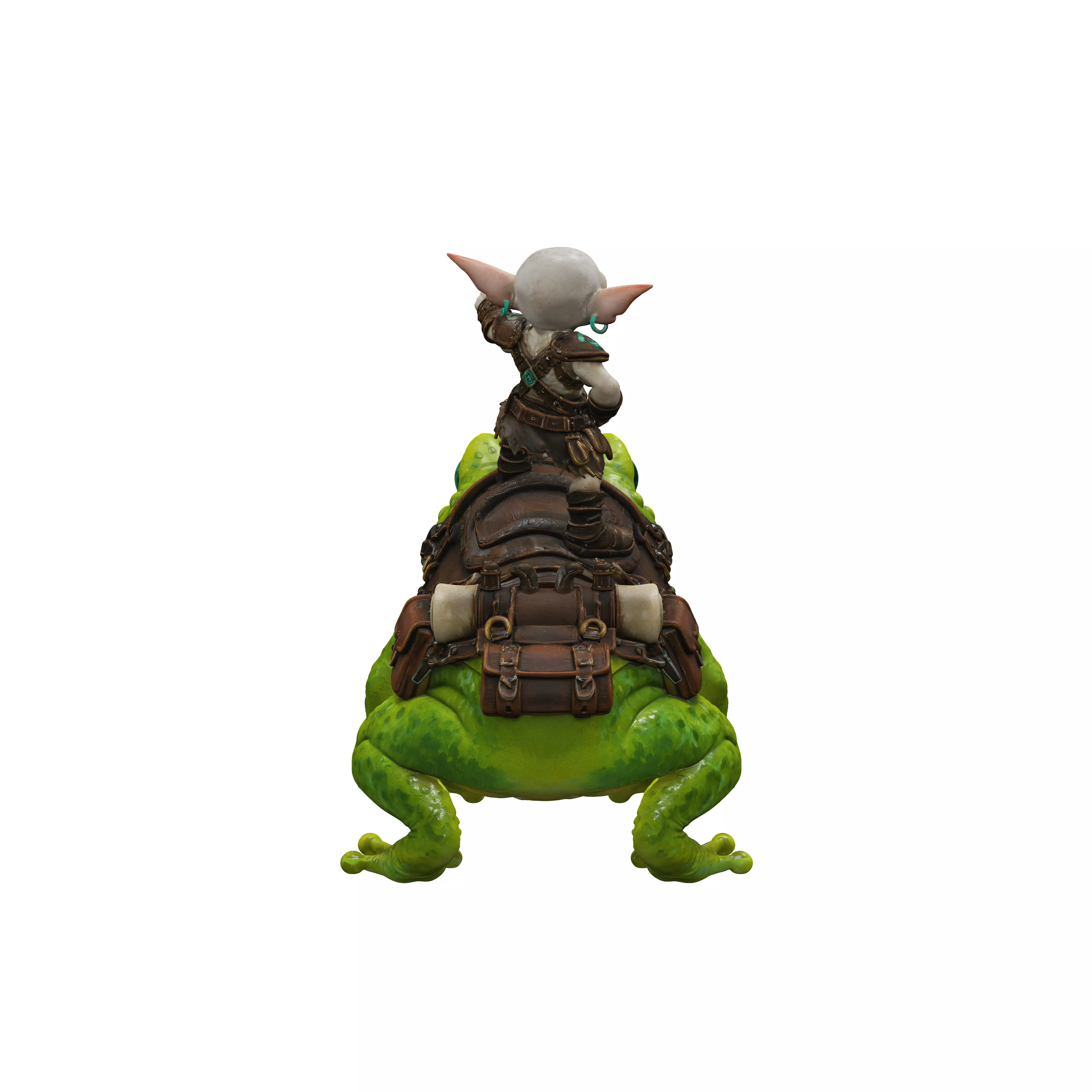 Goblin Rider on a War Frog 3D model