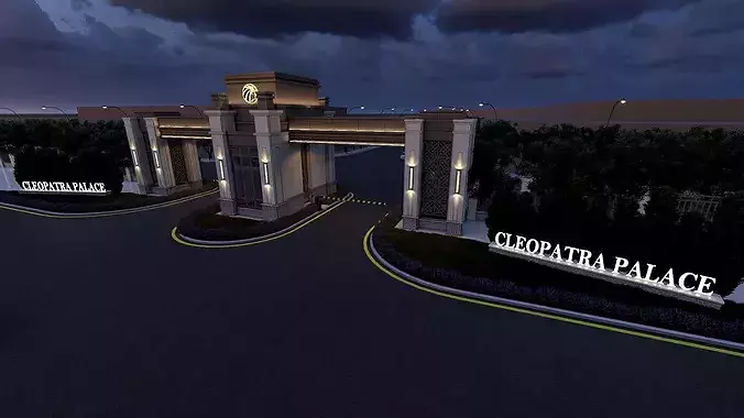 Luxury NeoClassical Compound Gate SketchUp and Lumion Scene 3D model 4