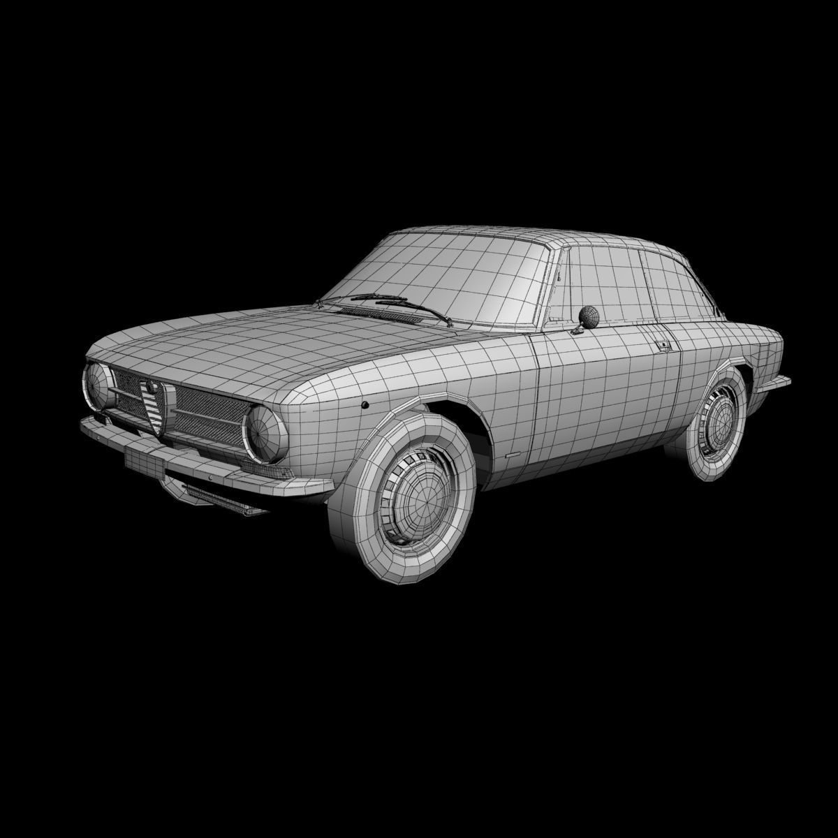 Alfa Romeo Giulia Sprint 1600 GT Junior 3D model_14