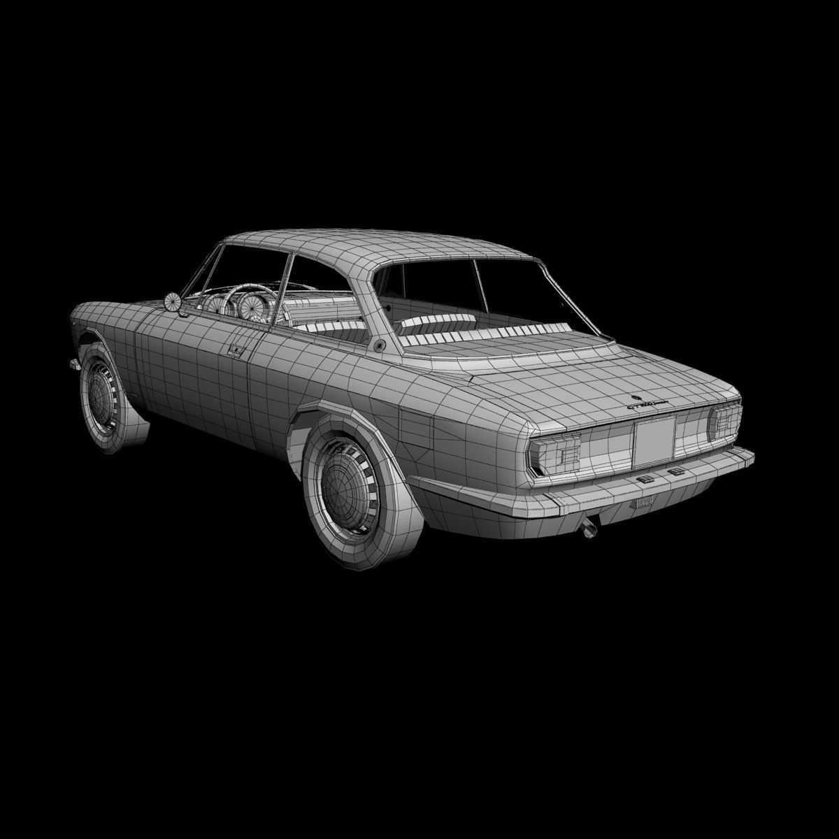 Alfa Romeo Giulia Sprint 1600 GT Junior 3D model_16