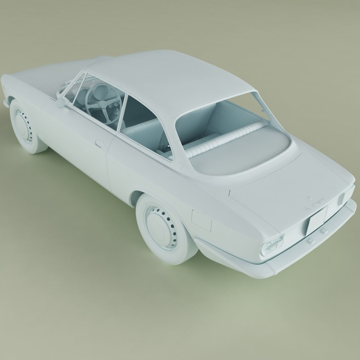 Alfa Romeo Giulia Sprint 1600 GT Junior 3D model_12