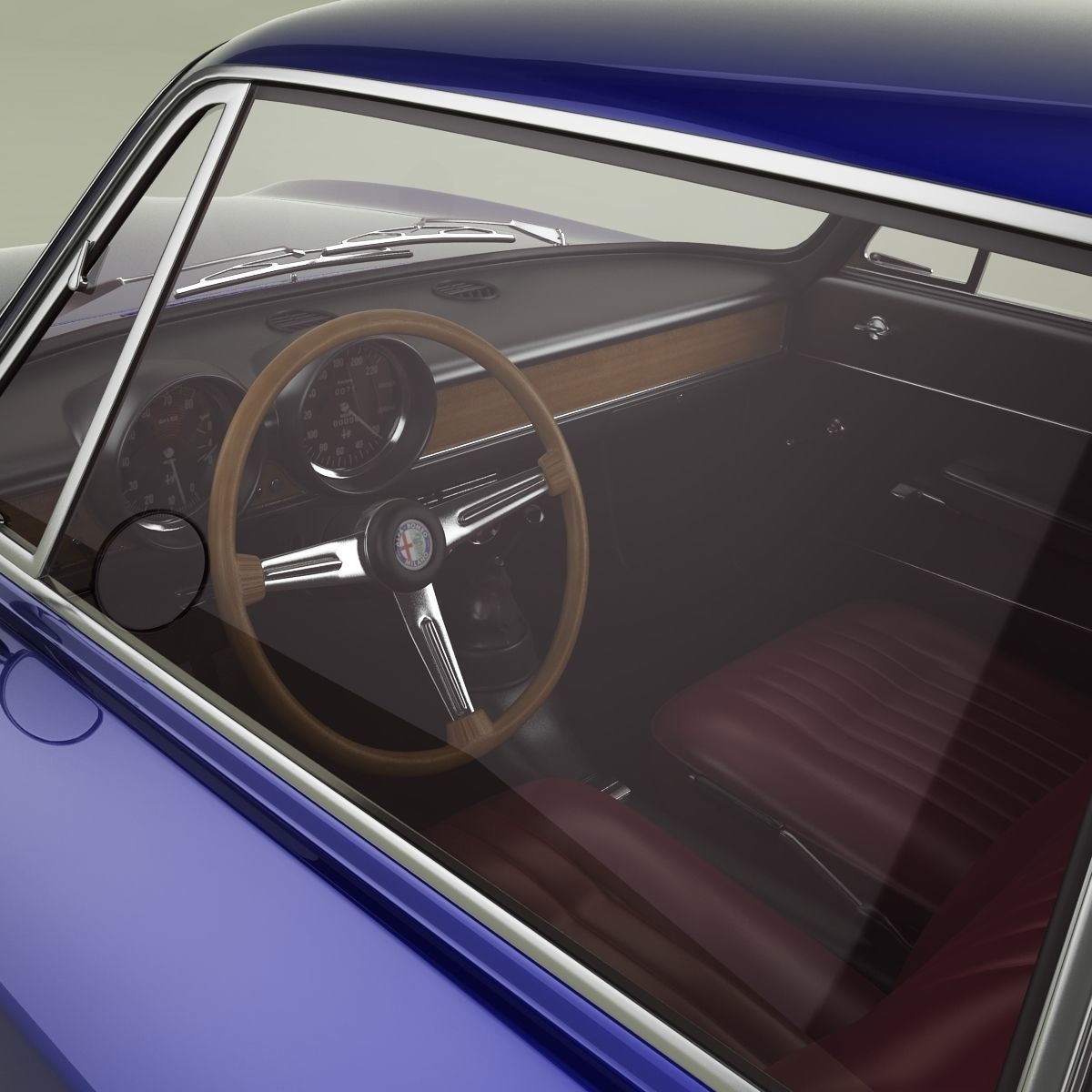 Alfa Romeo Giulia Sprint 1600 GT Junior 3D model_8