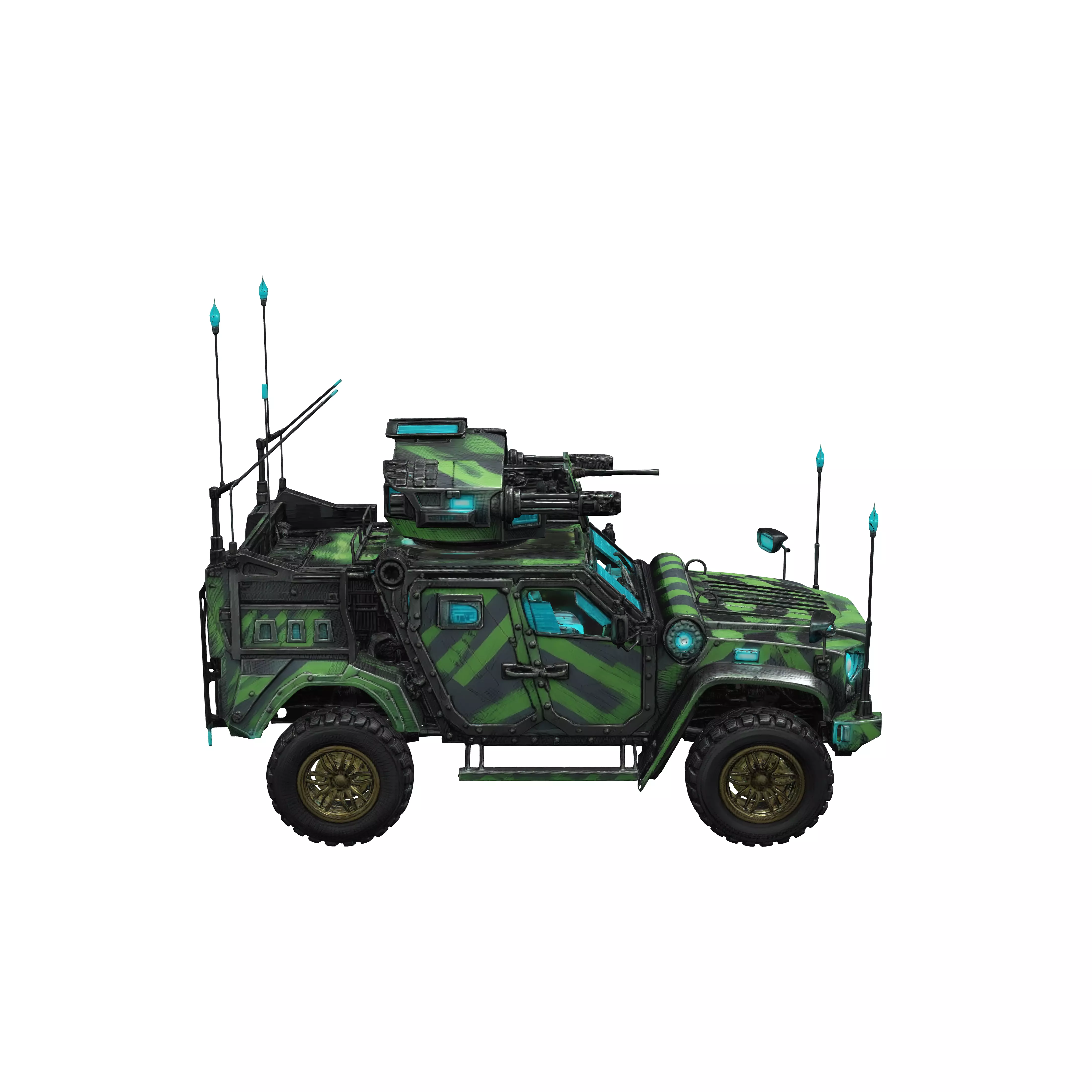 Neon Sentinel APC X 3D model