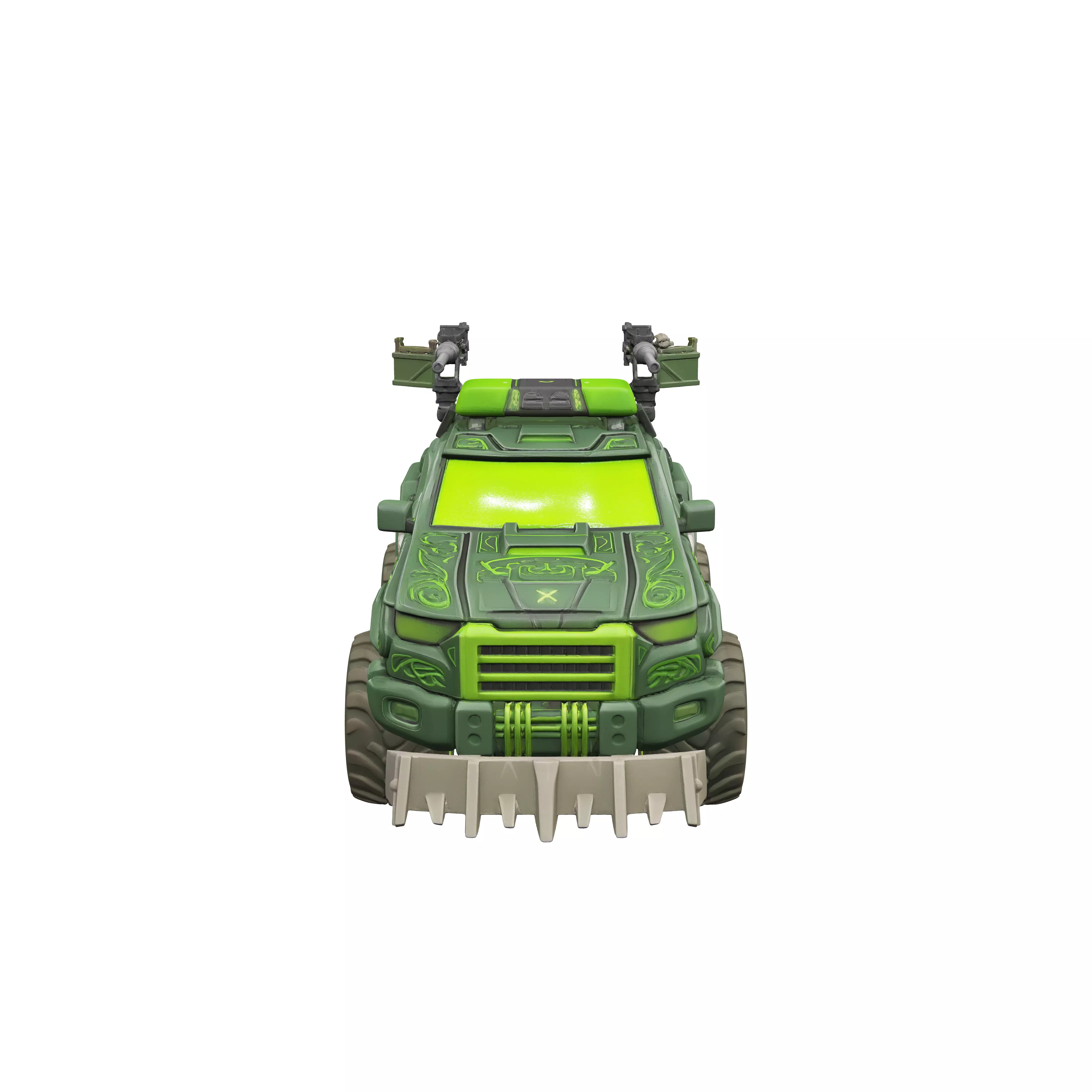 Neon Viper War Rig 3D model