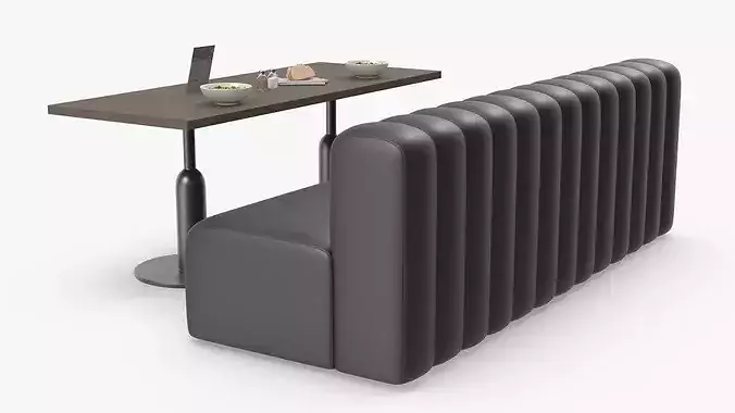 Vegetarian Cafe 3D model 7