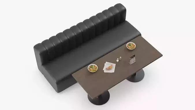 Vegetarian Cafe 3D model 5
