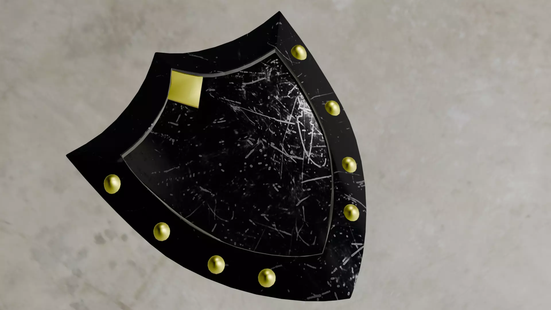Medieval Knight Shield Low Poly Free low-poly 3D model