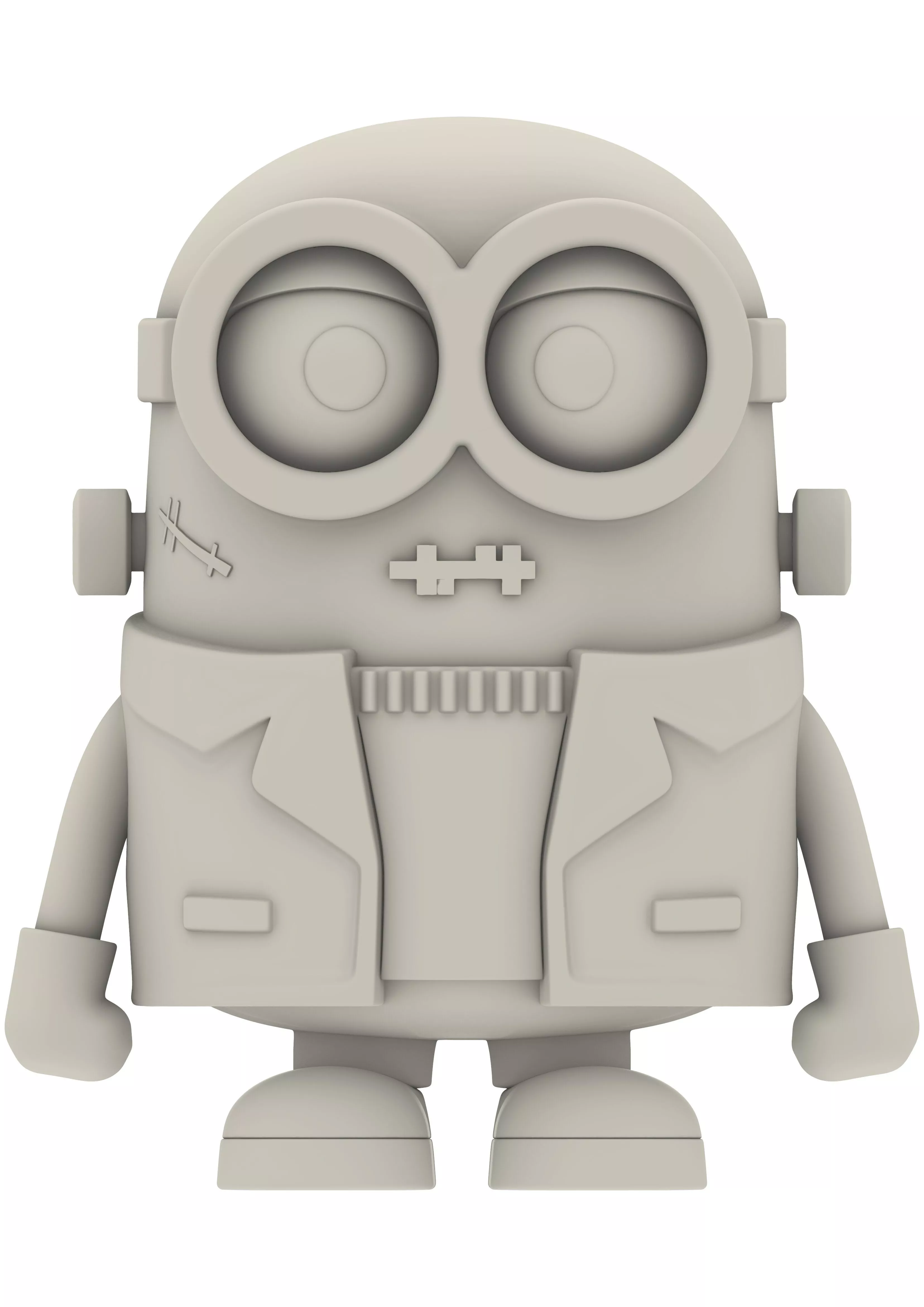Cartoon Minion Stylized Chibi Monster Figurines 3D print model
