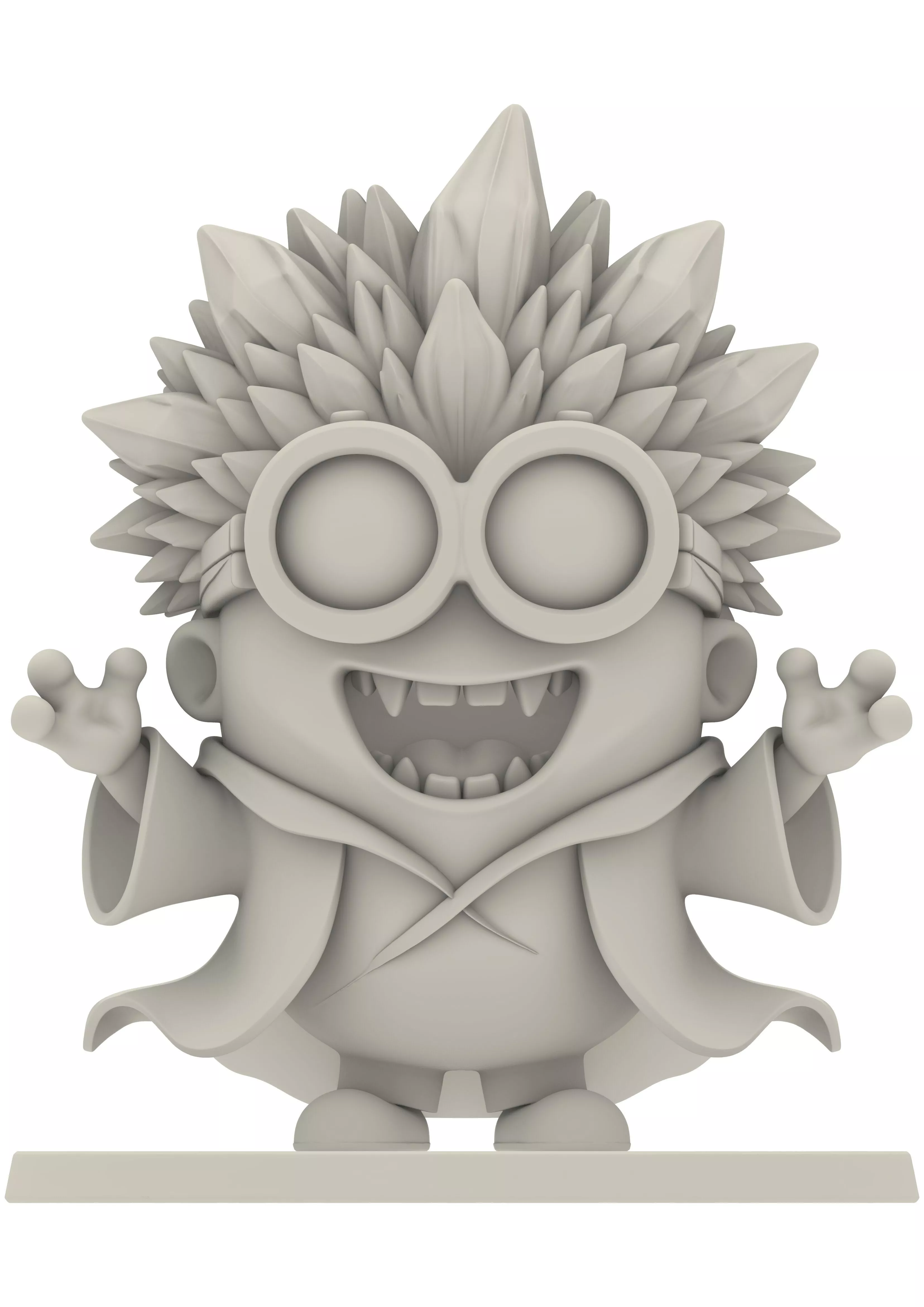 Cartoon Minion Stylized Chibi Monster Figurines 3D print model