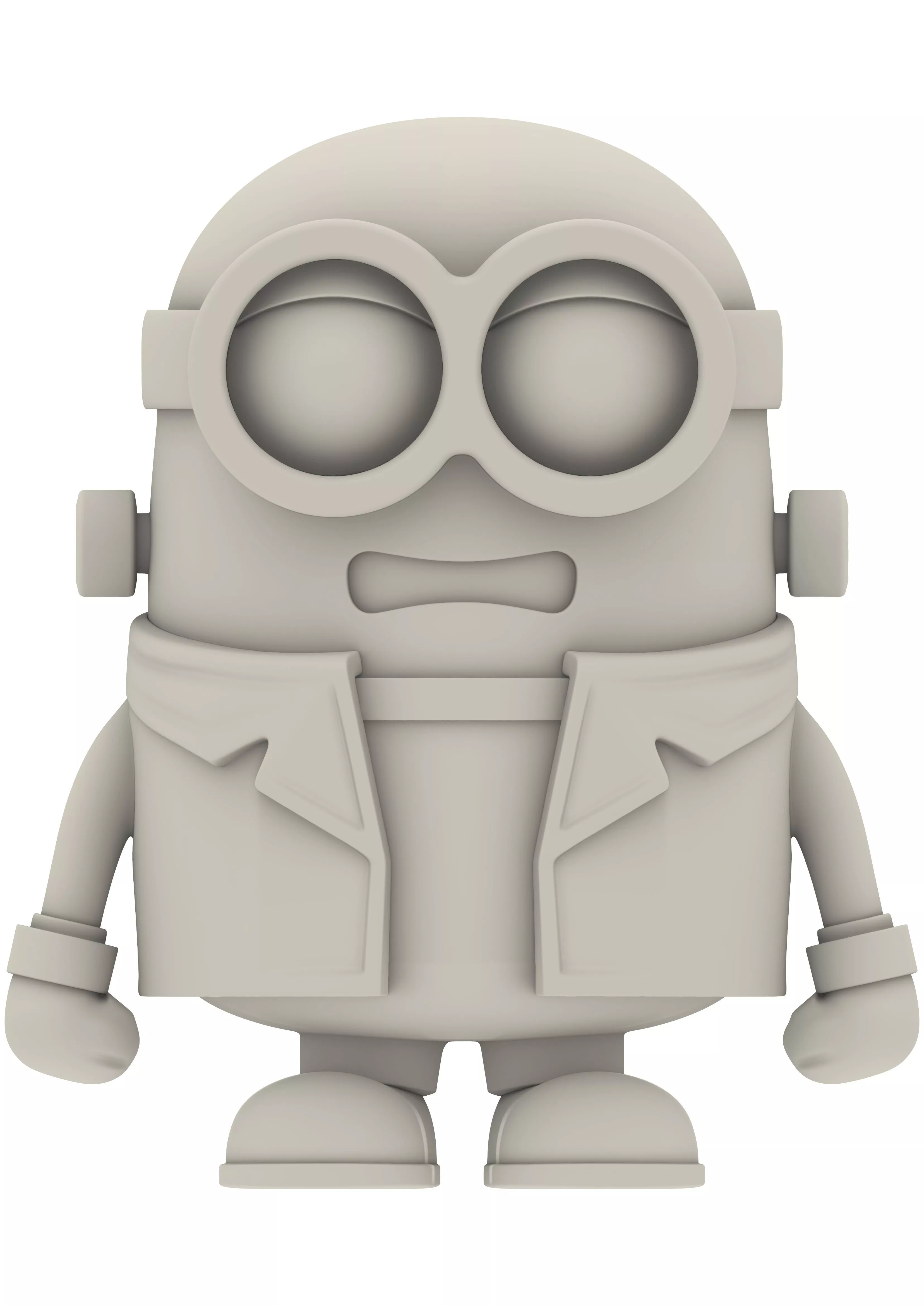 Cartoon Minion Stylized Chibi Monster Figurines 3D print model