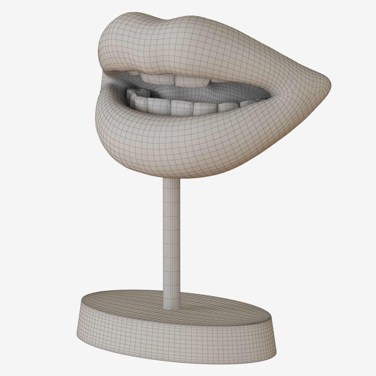 Figurine Lips 3D model_3