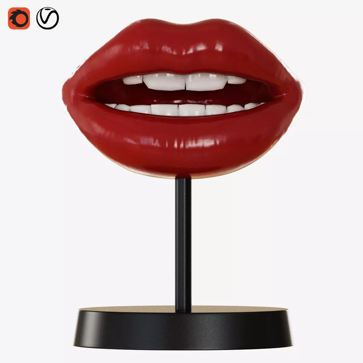 Figurine Lips 3D model_0