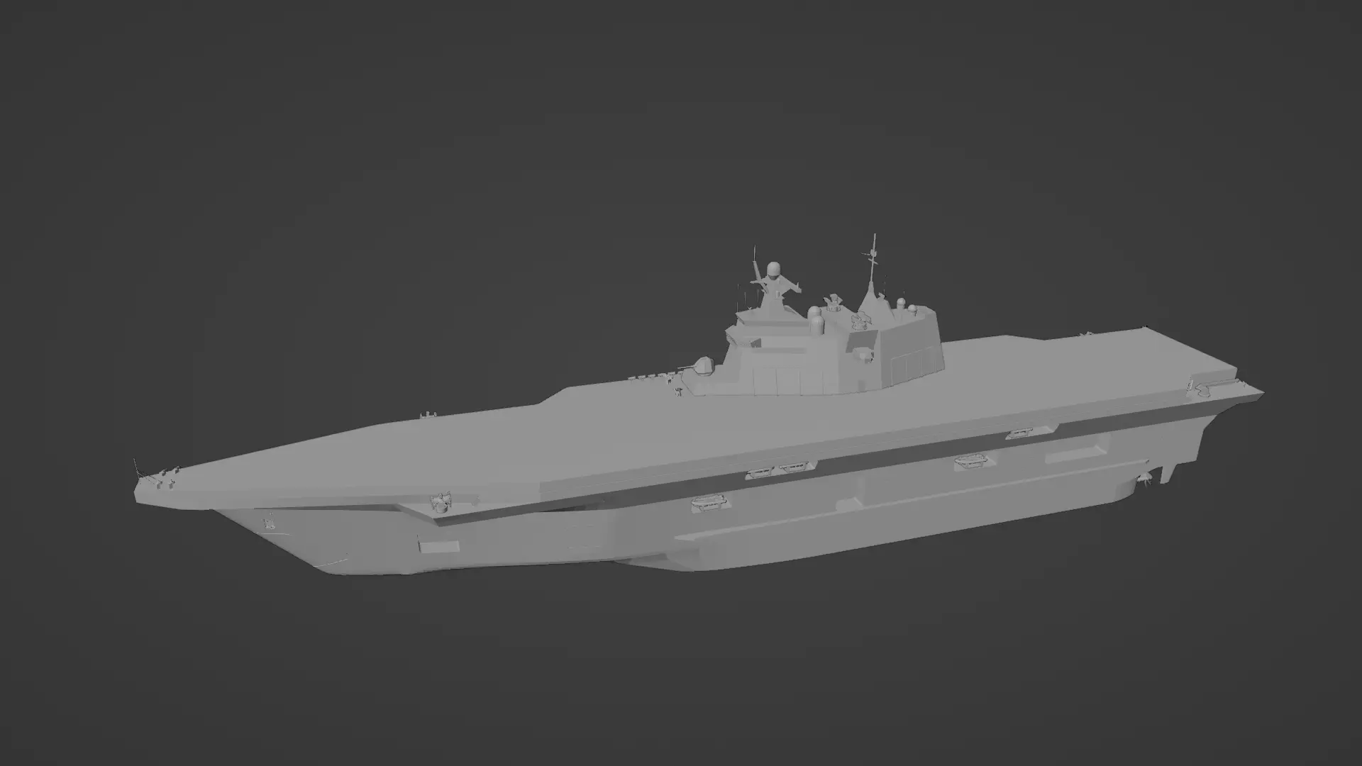 Russian Lavina-class Landing Helicopter Dock LHD Concept 3D print model