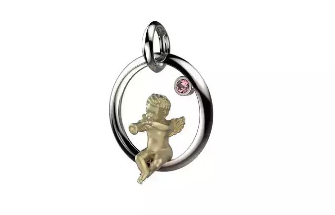 3d angel pendan