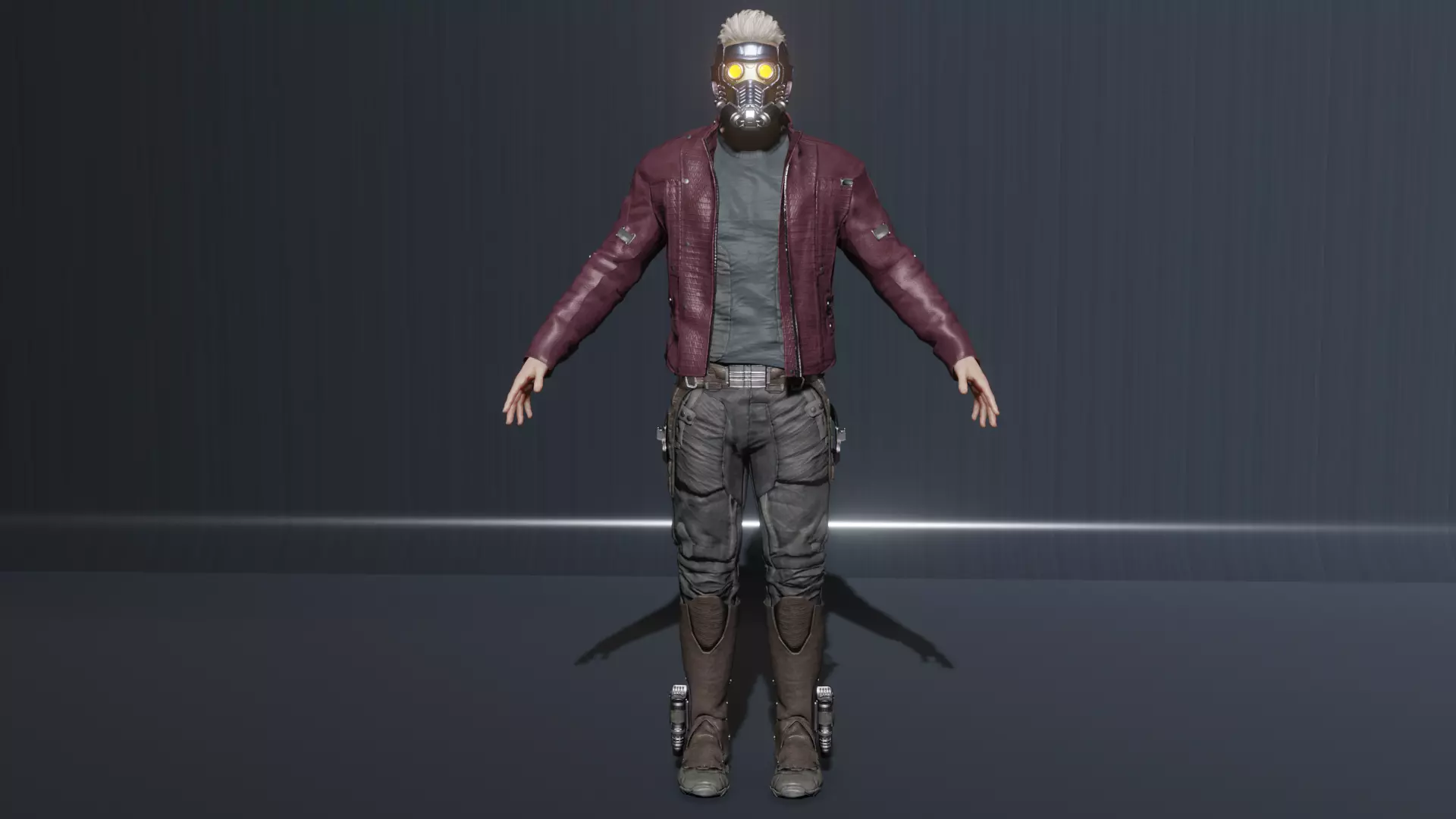 Peter Quill Low-poly 3D model