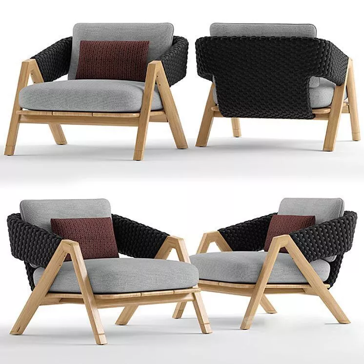 Modern Outdoor Lounge Chair Texture