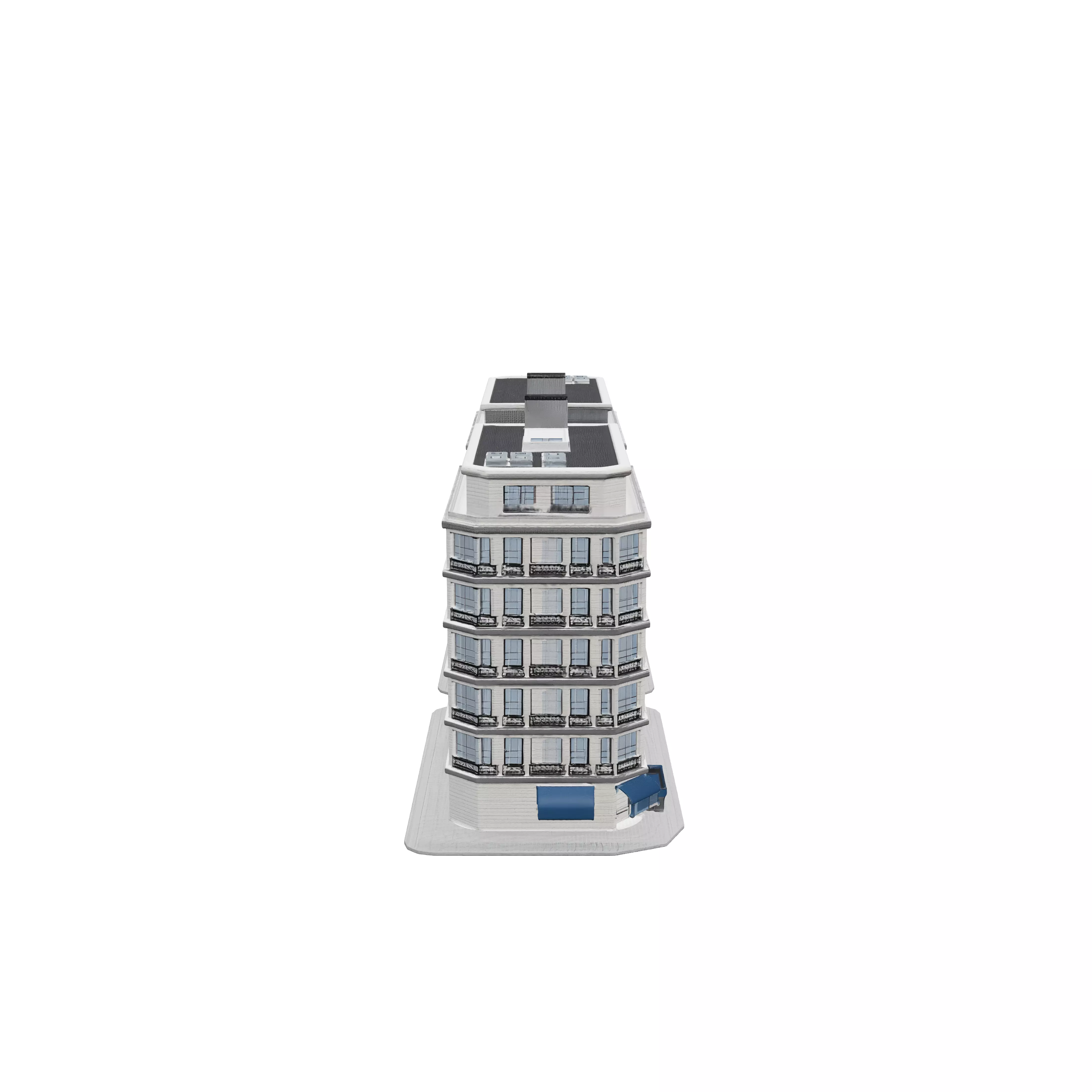 Twin Facades 3D model