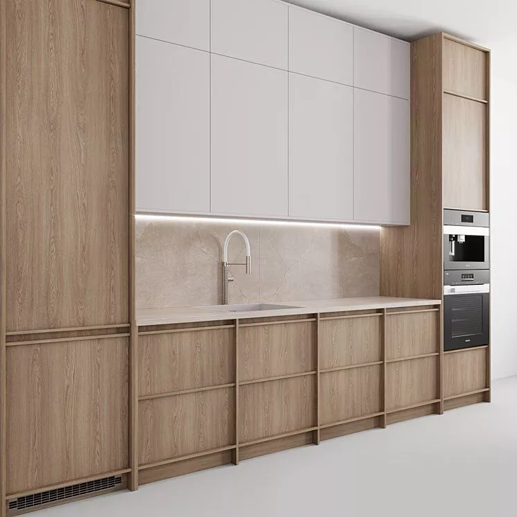 Modern Minimalist Kitchen Cabinet Modular Kitchen Texture
