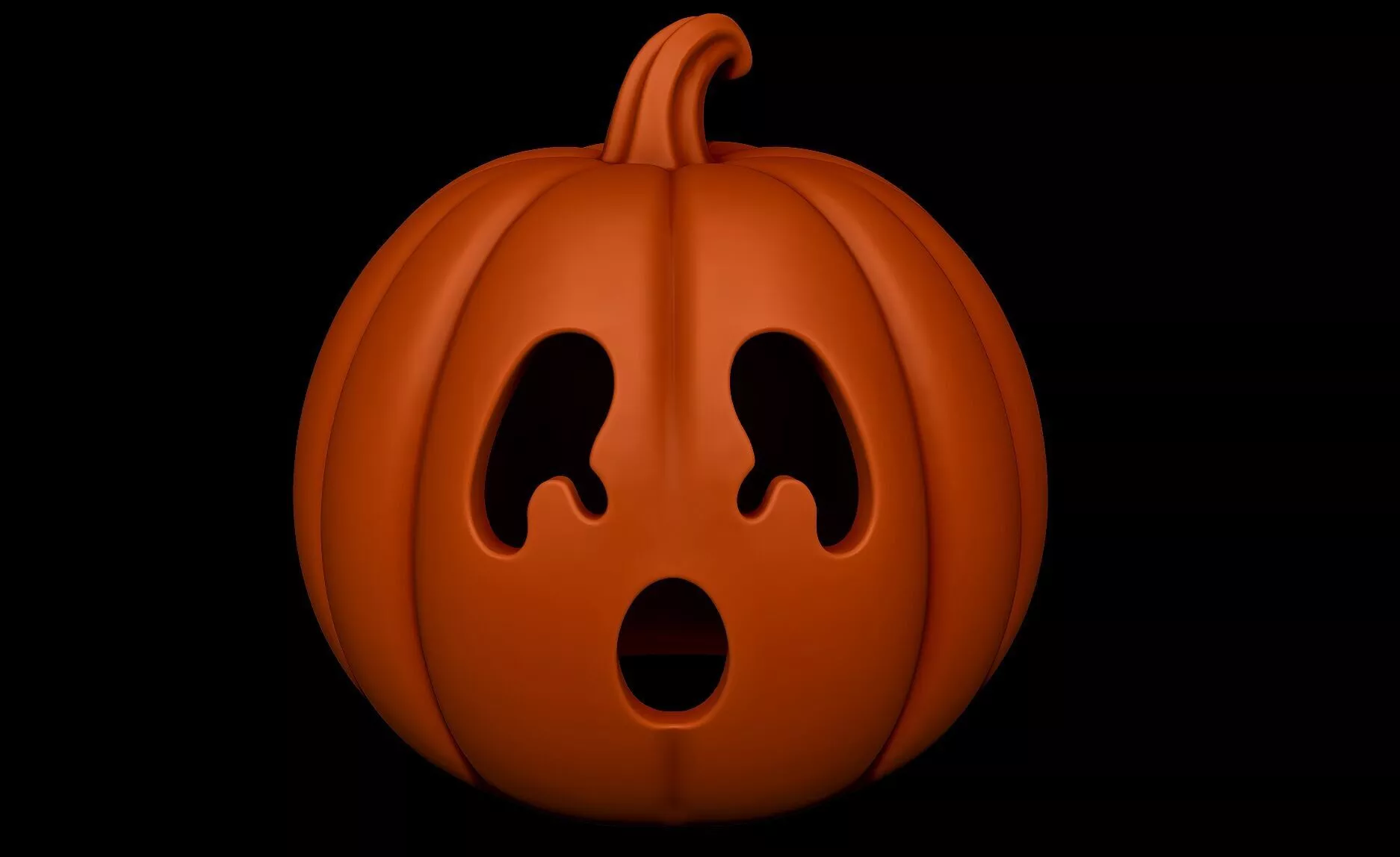 Cute Ghost Pumpkin Lantern STL 3D print model