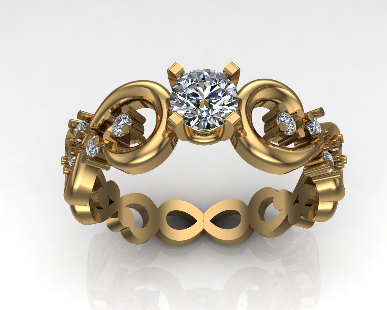 Infinity ring 3D print model_3