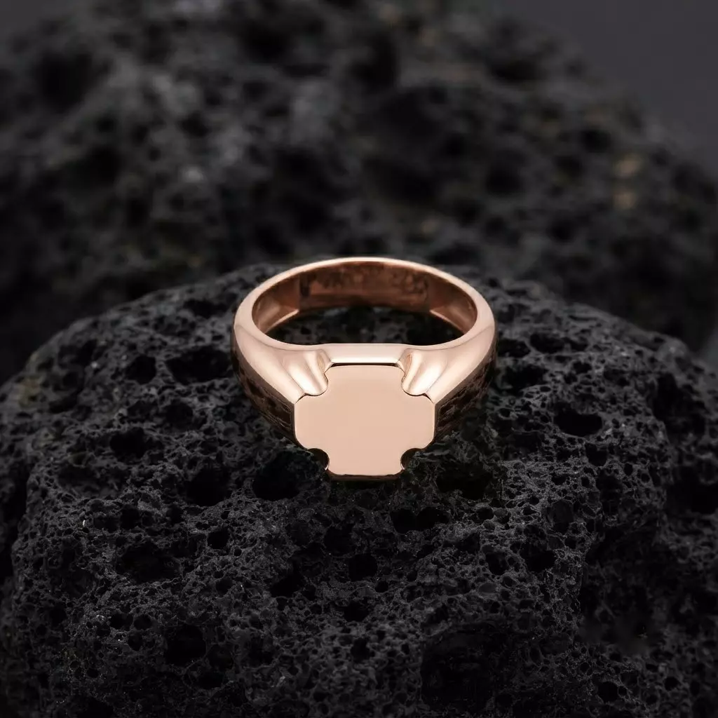 Jewelry Signet Ring v21 S Size 3D print model