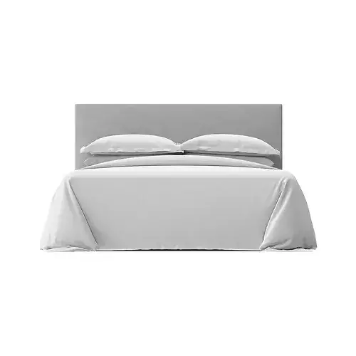 Simple Basic Bedroom Bed 3D model 2