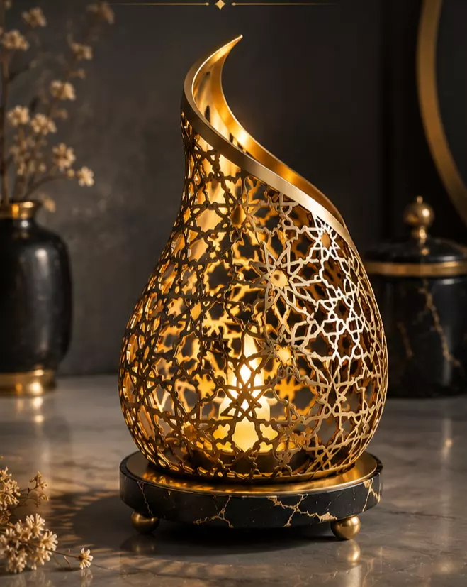 Luxury Filigree Incense Burner 3D model