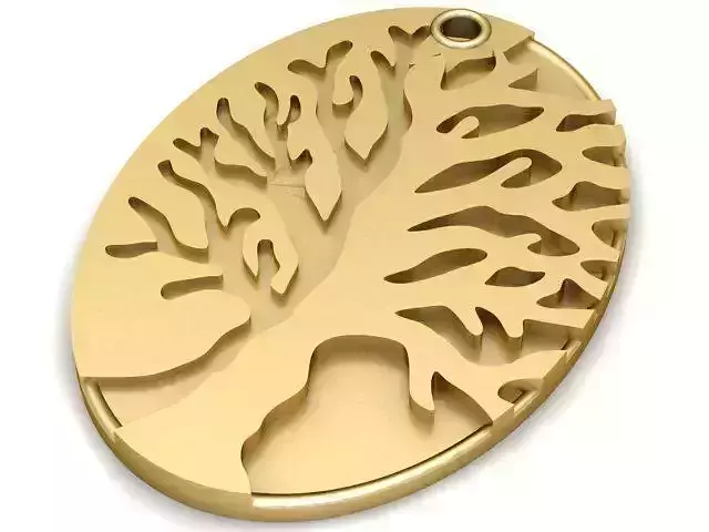 Pendant tree of life dog tag